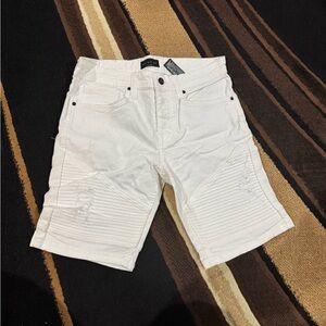 Men's Zara White Denim Shorts